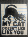 My cat doesn't like you